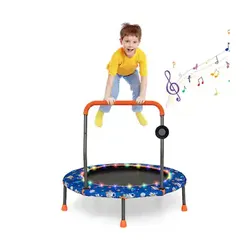 36 inch mini trampoline for kids with foam handle bar