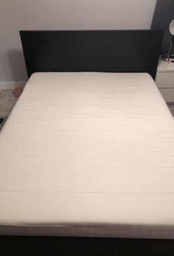 Outstanding used ikea bed frame Very Lightly Used Ikea Bed Frame And Myrbaka Queen Mattress For Sale In Lake Alfred Fl Offerup
