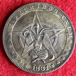 Large Pentagram Coin. First $20 Offer Automatically Accepted. Shipped Same Day