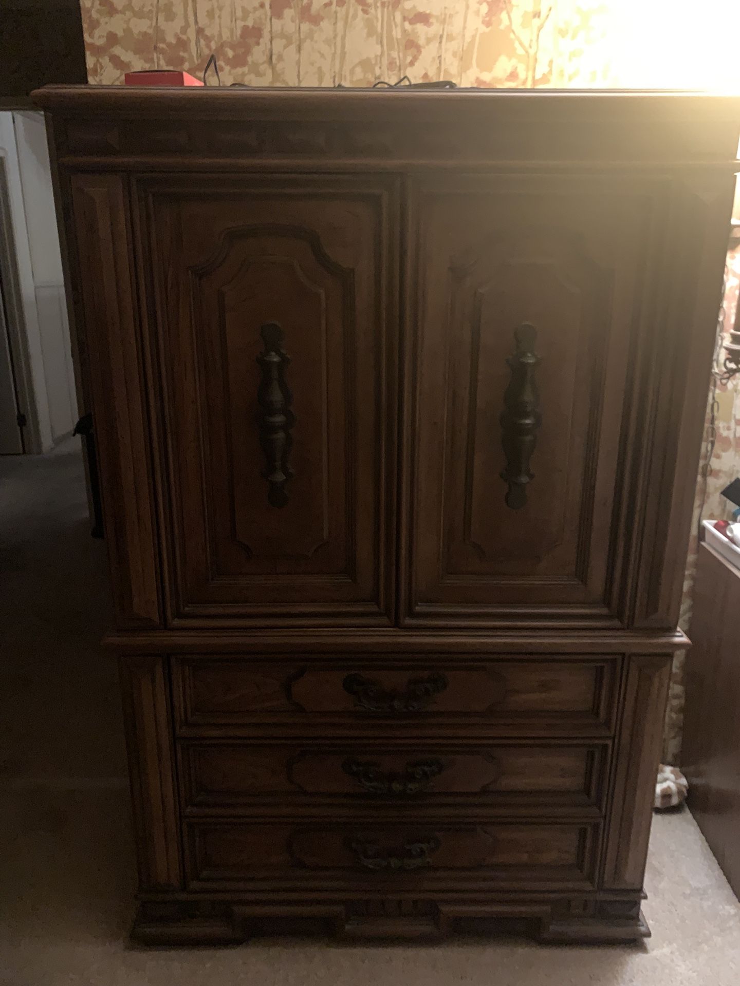 Solid Wood Armoire / Gentlemen’s Chest