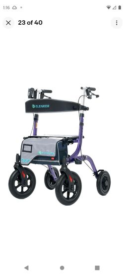 ELENKER ROLLATOR WALKER PURPLE