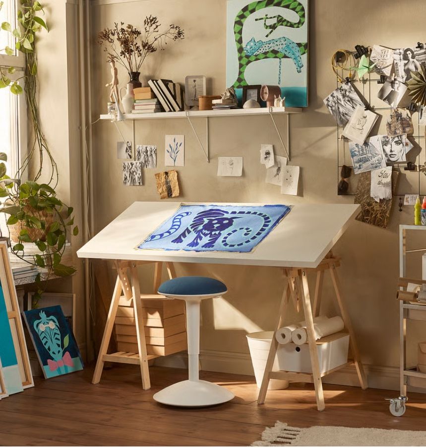 Ikea Trestle Desk Or Table In Birch