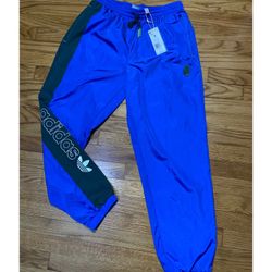 adidas HOOP YORK CITY PANTS Unisex Size S New! Blue & Green
