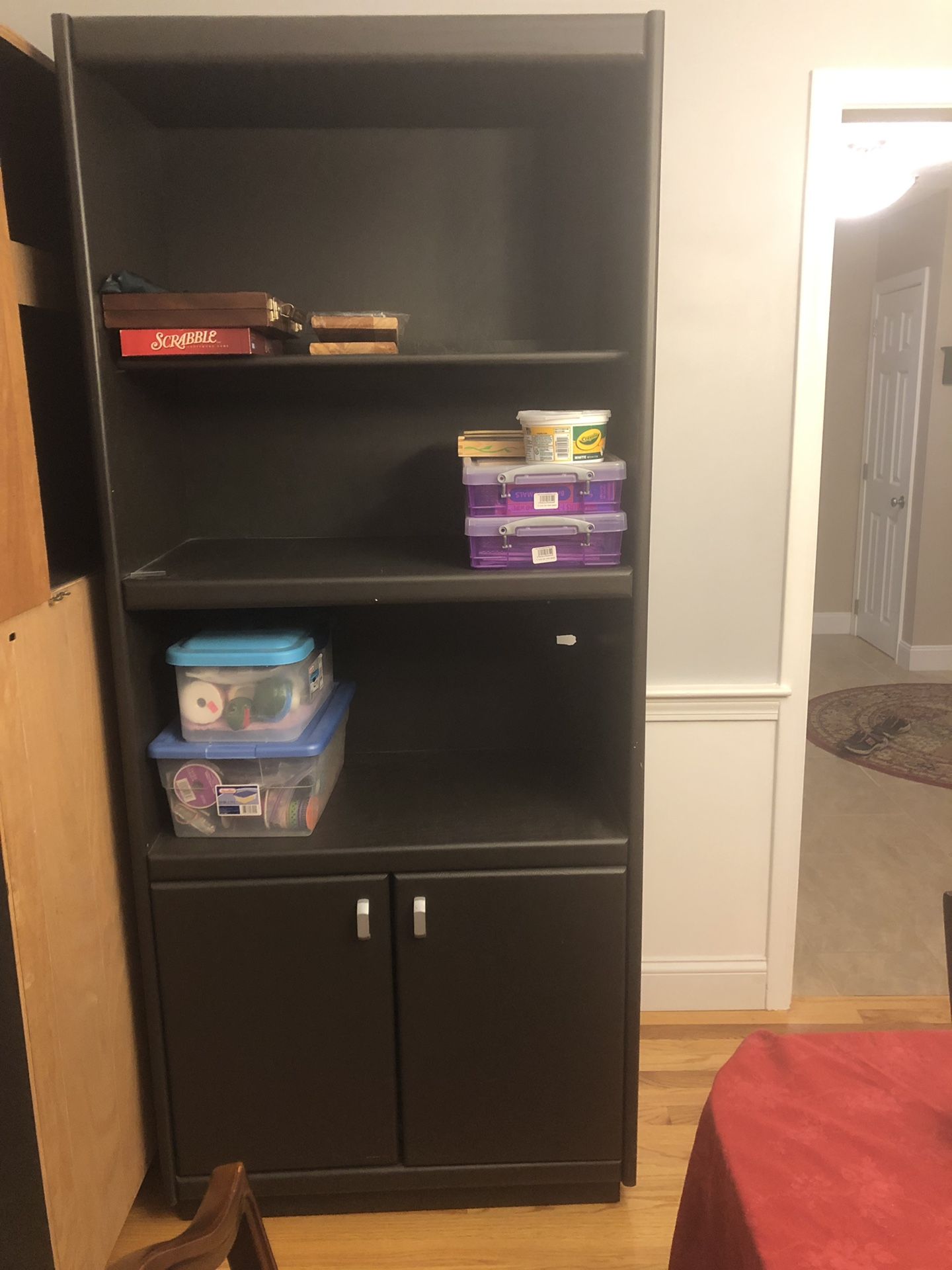 Two shelf/cabinet units
