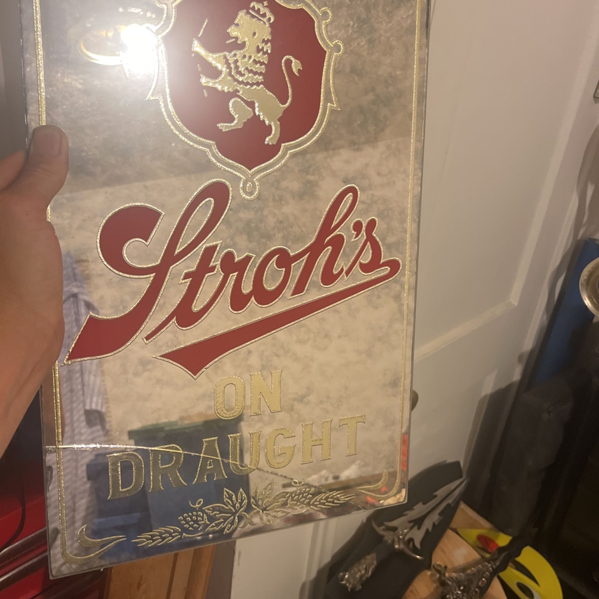 Glass Beer Sign