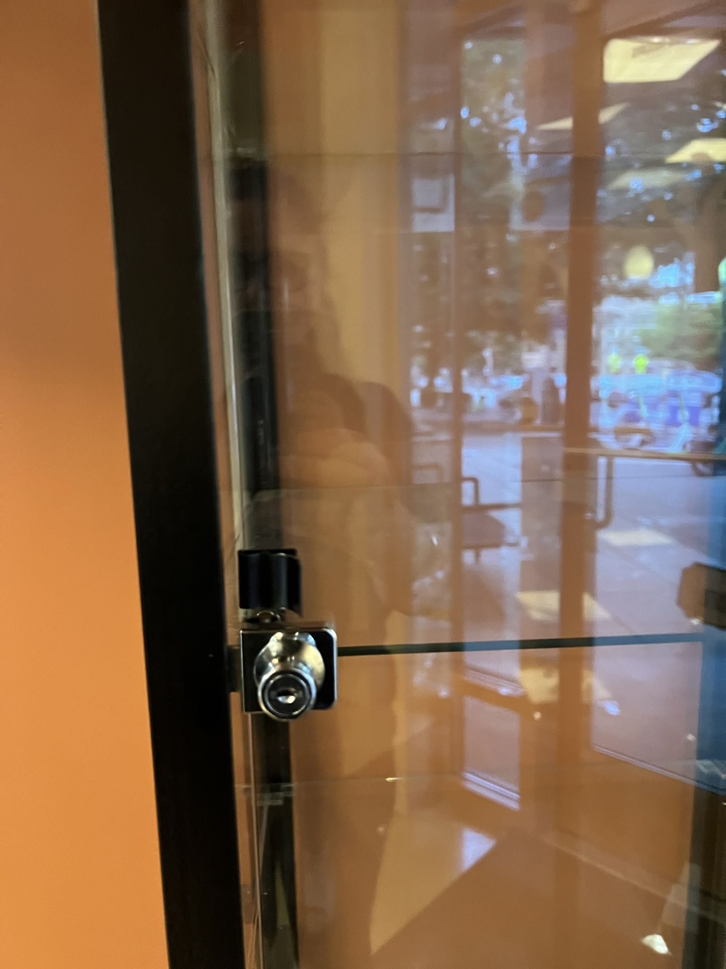 Glass Cabinet With Lock