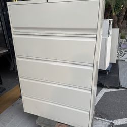 File Cabinet Five Door With Key