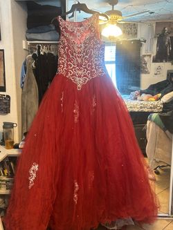 Red Quinceñera Dress