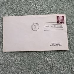 1971 First Day Of Issue Cover Featuring The 8¢ Dwight D Eisenhower Stamp #1395