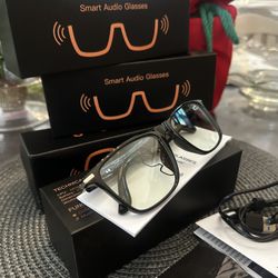 new Bluetooth smart glasses in box