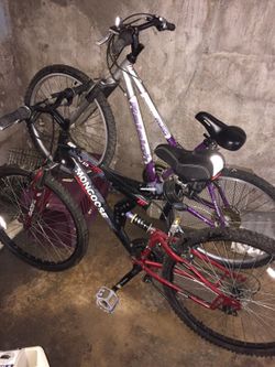 2 nice aluminum frame mountain bikes Raleigh M20 sport Mongoose 21 speed Men s Women s for Sale in West Haven CT OfferUp