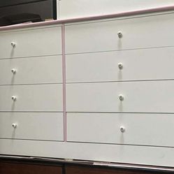 White pink liner 8  drawer