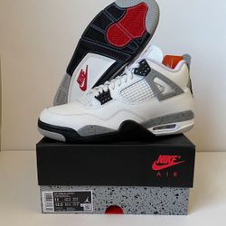 Jordan 4 White Cement 