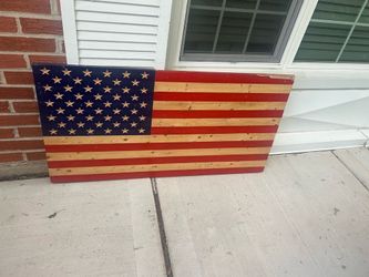wooden flag