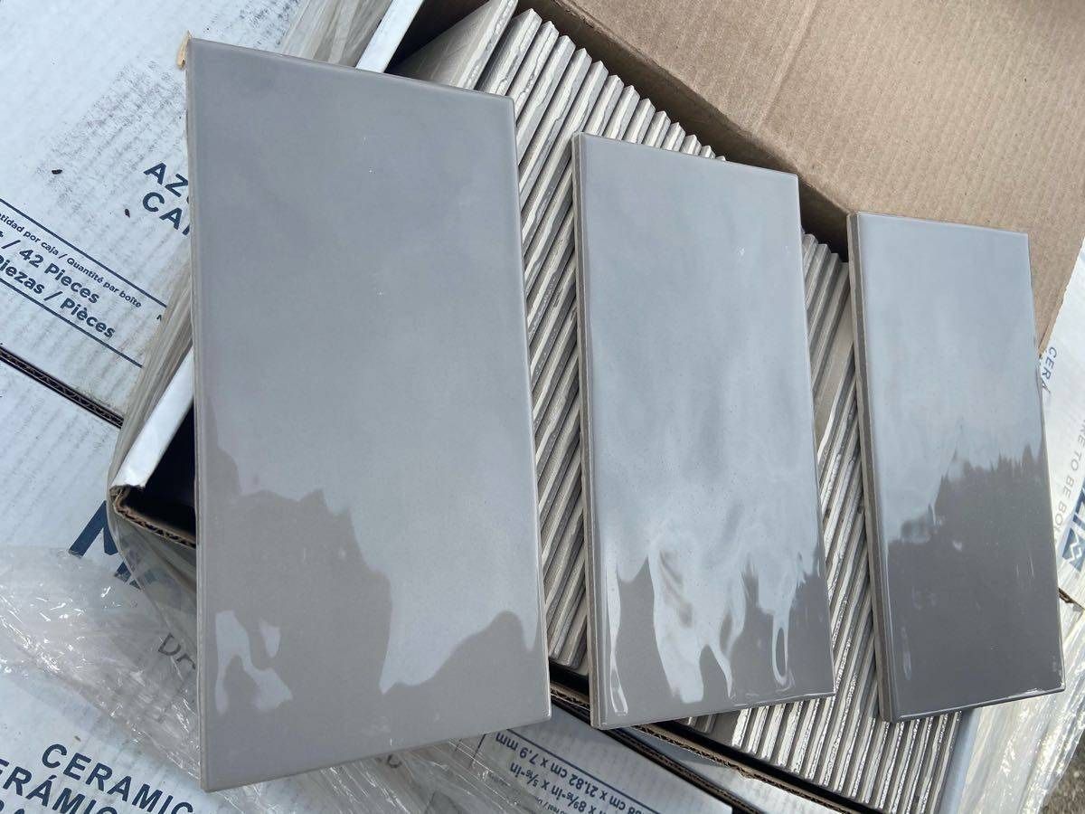 LuxeCraft Gray Glazed Ceramic Subway Wall Tile (31.5 sq. ft 3 cases)
