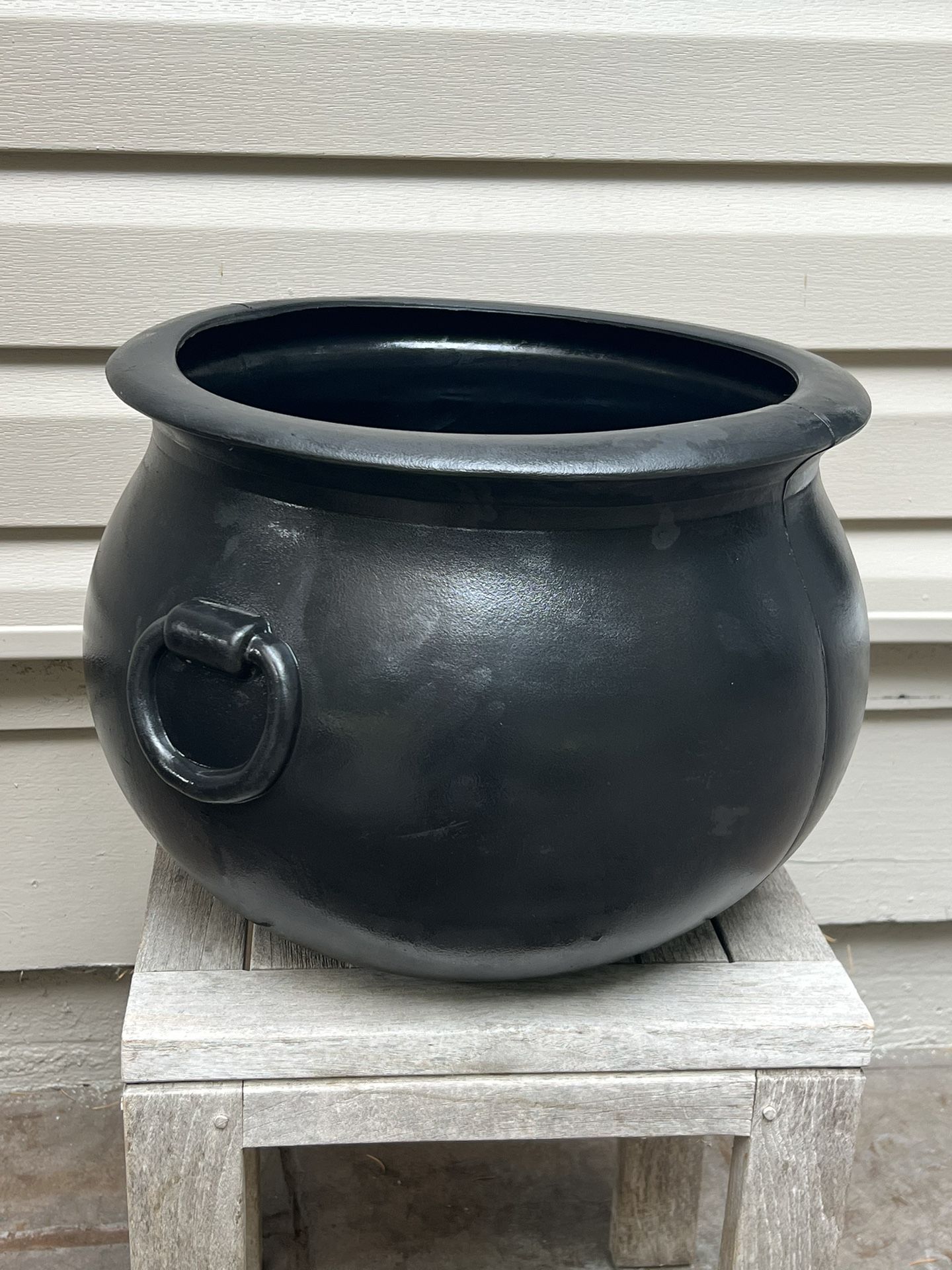 Halloween Black Cauldron 🎃☠️Kettle Decoration 16”