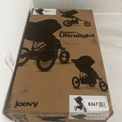 Zoom360 Ultralight Jogging Stroller High Child Seat Black Joggers