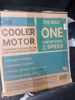 Swamp cooler motor 1hp 2 speed
