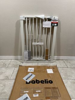 Extra Tall Pet Gate / Safety Gate with Pet Door - Fits Openings 29” - 48”
