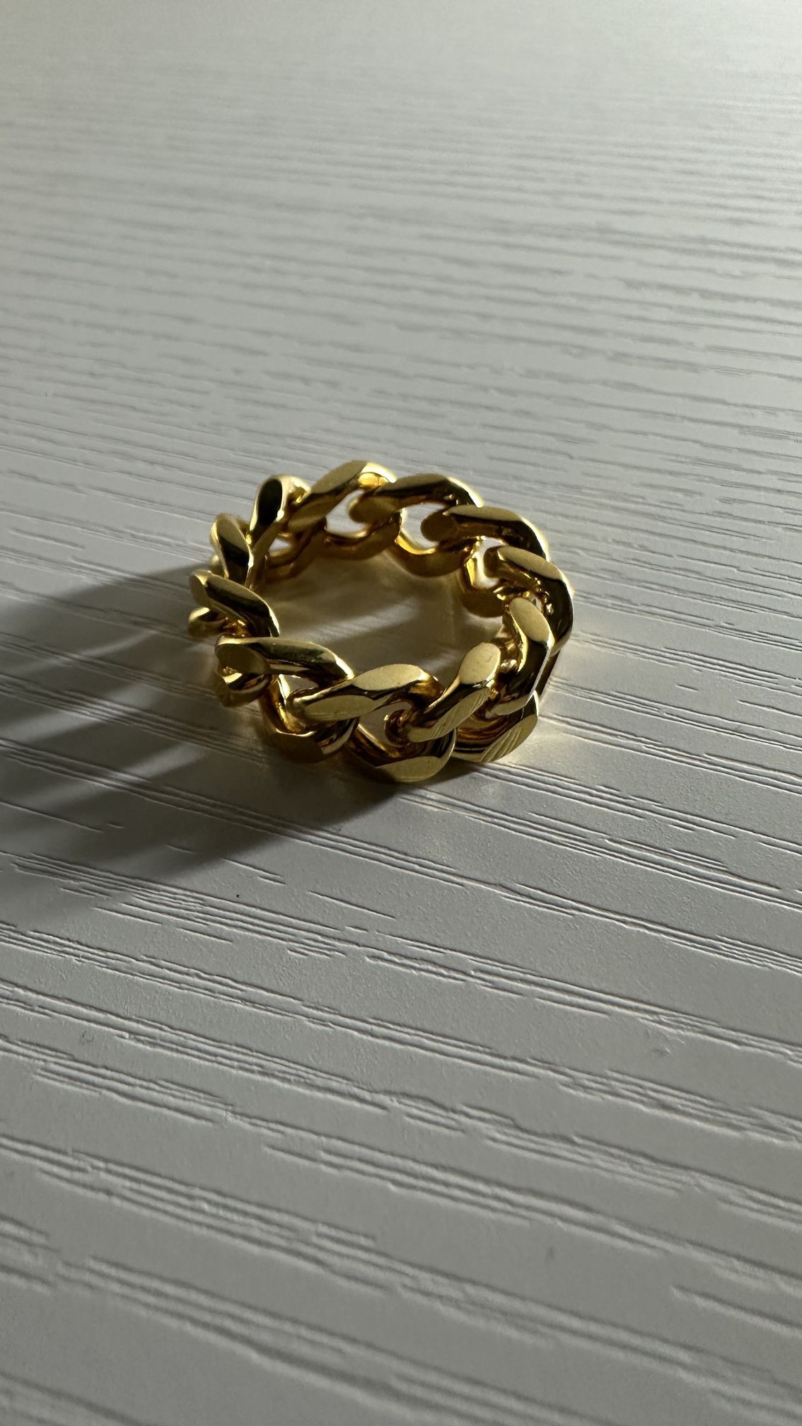 14K Gold Plated Ring Size 8 New