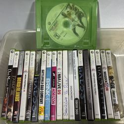 20 Xbox 360 Video Games Lot