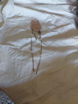 Kids Chain Necklace And Bracelet With pearls