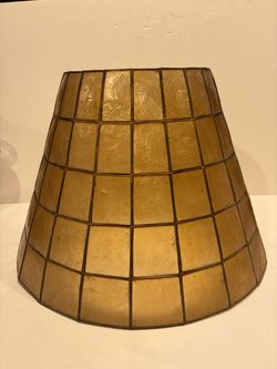 Vintage Capiz Shell Lamp Shade - Needs Work