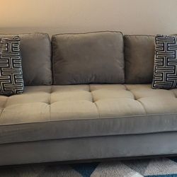 Gray Sofa ( Rooms To Go) Microfiber