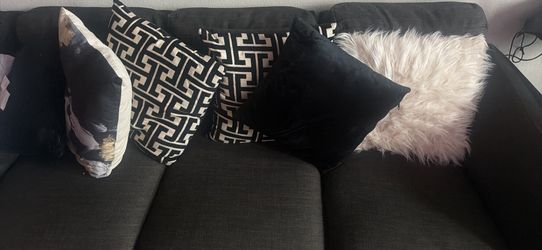 Modern Gray Sectional Sofa with Chaise | Excellent Condition