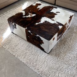 Cowhide ottoman / Coffee Table