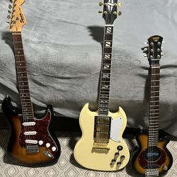 Guitars Strat SG Pignose Travel