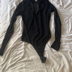 Black Bodysuit Size Large 