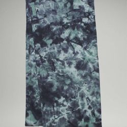 Lululemon Vinyasa Scarf Diamond Dye Silver Blue Rulu