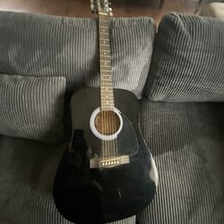 Black 6string Fender Guitar