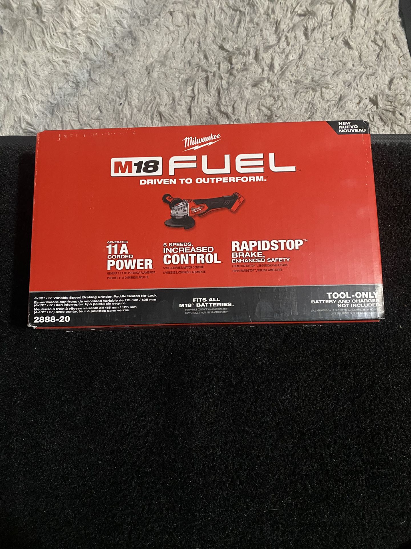 Milwaukee M18 Grinder Paddle Switch No Lock