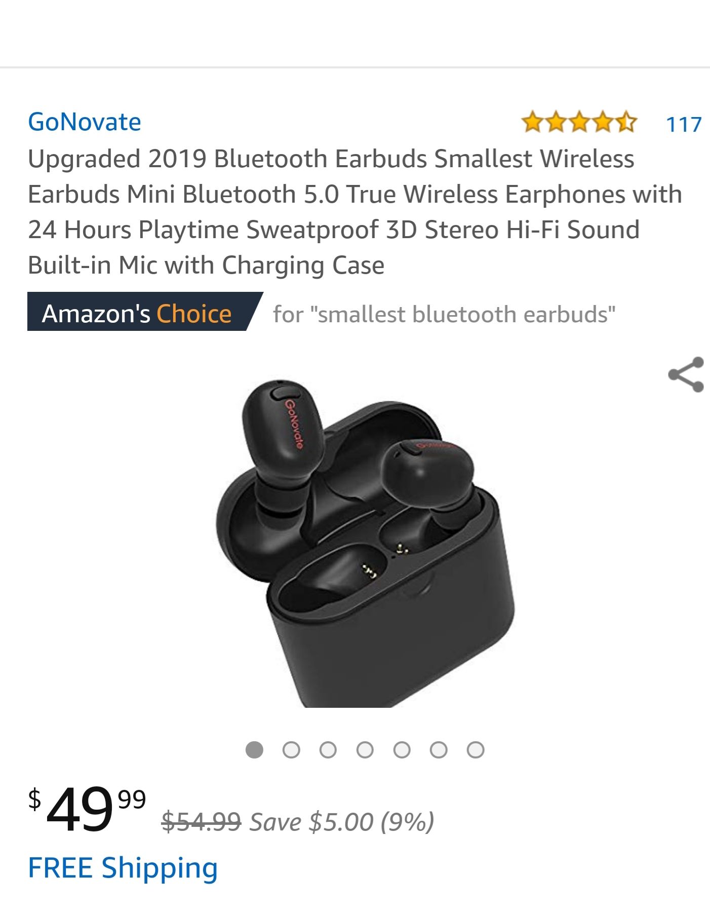 Gonovate G10 TWS dual Bluetooth earbuds