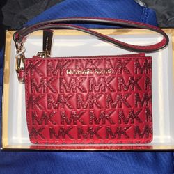 Michael Kors Red Glitter Wristlet