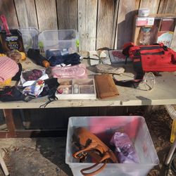 Makeup Masks Beanies And Purses Etc