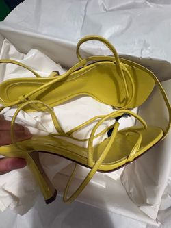 Bottega 90mm strappy high heel sandal color pear size 37