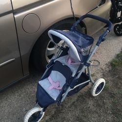 Kids Doll Double Jogging Stroller Fold Up Only $20 Firm