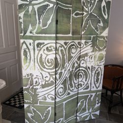 Floral Room Divider 3-Panel