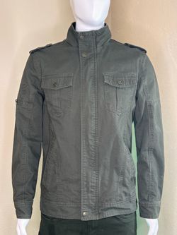 Men's Olive Green Military Field Jacket