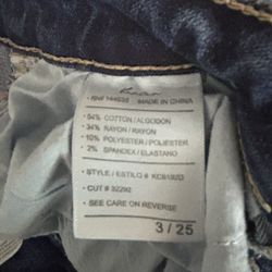 KanCan Designer Stretch Denim Skinny Jeans Sz 3/25 Dark Wash Mid-Rise Fit | Lioness Designer Thrift