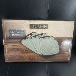 41 & Main 3 Pc Cutting Board Set 