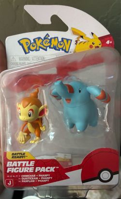 Pokémon battle figure pack Chimchar and Phanpy