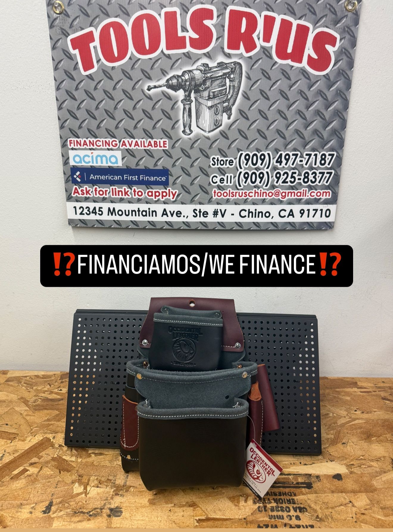 B5060 OCCIDENTAL LEATHER 3Pouch Pro Fastener Bag **(FINANCIAMOS/WE FINANCE)**