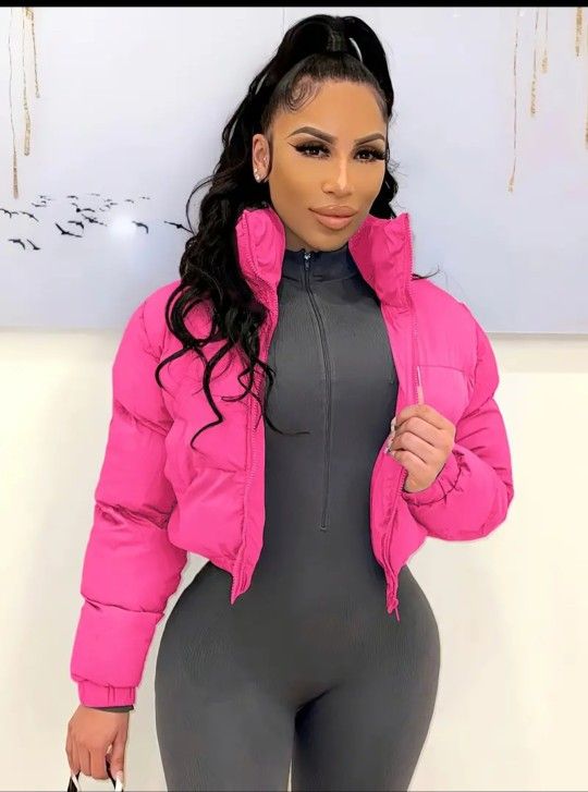 Chamarra Color Rosa Talla M
