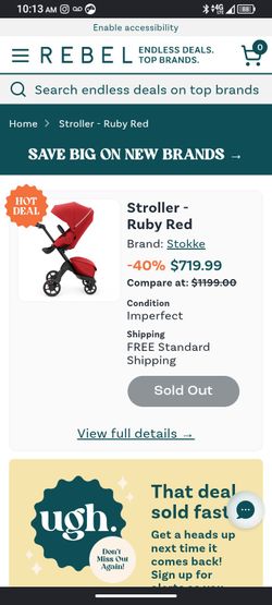 Stokke x red Stroller