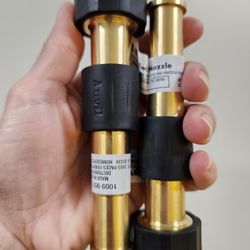 Set Of Metal Adjustable Garden Hose Nozzles 