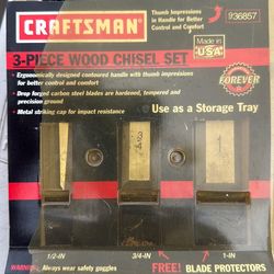 Craftsman 3pc wood chisel set